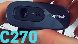 Logitech C270 Webcam Review and Install Tutorial  C270 Video Test [upl. by Ahtiek]