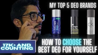 Top 5 Premium Deo Brands In India  How To Choose The Right One For You  Best Indian Deo Brands [upl. by Arehsat694]