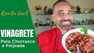 Como fazer Vinagrete para Churrasco ou Feijoada [upl. by Anilad]