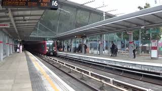 Stratford Railway Station DLR 107149 arriving at P17 on 7th September 2024 [upl. by Kesley]