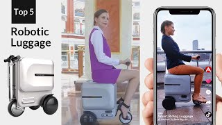 Smart robot luggagescooter suitcasevalise électrique電動キャリーケースElektrischer KofferAirwheel SE3 [upl. by Ajiram444]