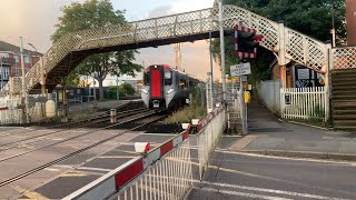 Late Start Double Stay Nantwich Station Level Crossing  Cheshire [upl. by Laws]