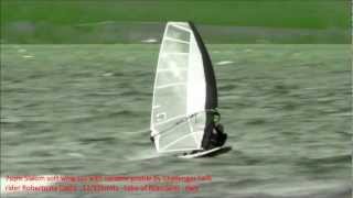 new 7sqm Slalom soft wing sail with variable profile by Challenger Sails [upl. by Airamana]