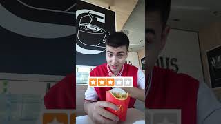 Probé McDonalds de 1 estrella vs 5 estrellas ¿Cuál es MEJOR [upl. by Cadel]