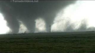 Enormous Halfmile Wide Multiplevortex Tornado l MB Canada 6232007 [upl. by Sherj]