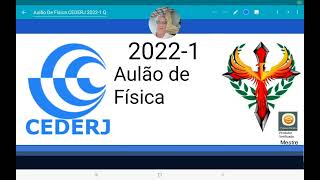 Aulão de Física CEDERJ 20221 [upl. by Reade330]