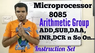 Microprocessor 8085 Arithmetic instructions in hindi instructionsof8085 8085 [upl. by Awe]