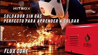 🔸Soldador Sin GAS MIG perfecto para aprender a soldar HITBOX HBM 200 [upl. by Elsilrac]