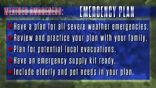 Weather Awareness Preparedness Tips  Emergency Plan [upl. by Aeikan]