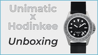 Unimatic x Hodinkee U1HGMT Unboxing amp First Impression [upl. by Christabel791]