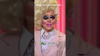 Trixie on Courtney Act Watch the full interview on our channel dragrace trixieandkatya [upl. by Kele]