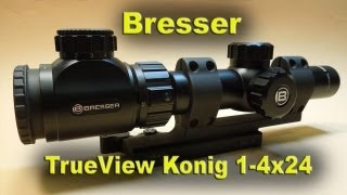 AR15 Mounted Bresser TrueView Konig 14x24 Scope REVIEW [upl. by Ideih]