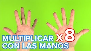 Truco de la tabla de multiplicar del 8 con las manos [upl. by Nalod442]