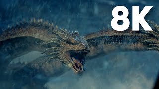 Godzilla vs King Ghidorah Antarctica Fight  Godzilla King of the Monsters 2019 8K Upscale [upl. by Ttocs802]