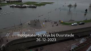 Hoogwater bij Wijk bij Duurstede 26122023 [upl. by Stamata447]