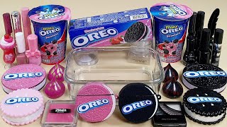 Pink OREO Slime Mixing Random Into Slime Satisfying Slime Video ASMR [upl. by Sinegra]