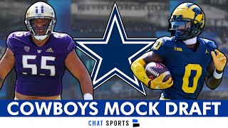 NFL Mock Draft Dallas Cowboys 7Round Draft Picks After 2024 NFL Combine Before NFL Free Agency [upl. by Annaek793]