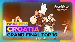 Dora 2024  🇭🇷 Croatia  Final  Top 16  Eurovision 2024 [upl. by Acisey]