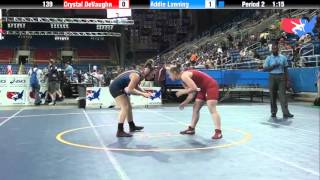 Fargo 2012 139 Round 1 Crystal DeVaughn South Carolina vs Addie Lanning Kansas [upl. by Eivod50]