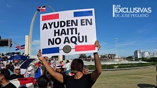 Dominicanos se tiran a la Plaza de la Bandera pidiendo control migratorio [upl. by Fleisig]