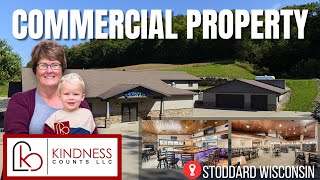 Commercial Property for Sale in Stoddard Wisconsin  Real Estate Video Tour 4K  Sony A1 amp 1224mm [upl. by Yecal]