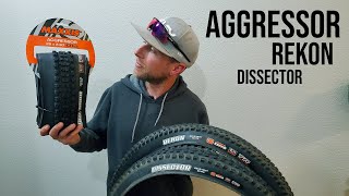 Lets Talk Maxxis Rear Tires  Aggressor vs Dissector vs Rekon [upl. by Marijn]