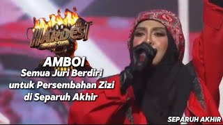 Zizi Kirana All Out di Semi Final The Hardest Singing Show dgn lagu quot Amboi quot dari Altimate 🔥 [upl. by Laban]