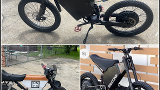 Stealth Bomber Clone Ebike 15000w better than the Onyx Cab Recon [upl. by Nwahsiek]