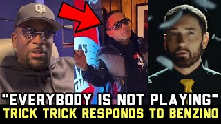 Trick Trick SENDS WARNING To Benzino DISSING Eminem In Detroit At Moms Spaghetti Restaurant [upl. by Aveer74]