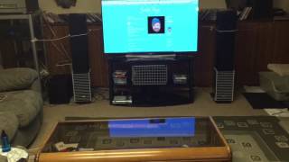 Polk Lsim705 and Lsim703 Sherwood Newcastle am9080 amp Sony Da3400es receiver [upl. by Ariajaj]