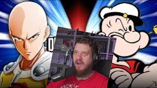 Реакция на Saitama VS Popeye FIGHT ONLY  DEATH BATTLE [upl. by Asilaj]