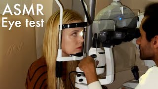 Real Eye Exam using Virtual Reality Unintentional ASMR Real person ASMR [upl. by Bonucci]