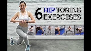 6 Best Hip Toning Exercises No Weights No Jumping  Joanna Soh [upl. by Wiltshire]