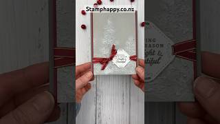 Quick and Beautiful Christmas Card with the Painted Trees Embossing Folder shorts christmascard [upl. by Montague]