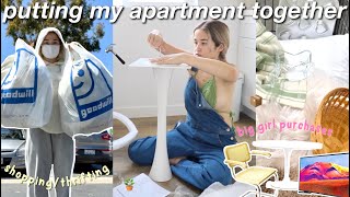 shopping for my new LA apartment new furniture plants decor big girl purchases moving vlog 6 📦 [upl. by Riggs]