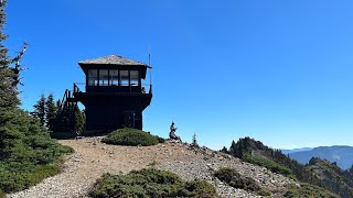 Hike to Tolmie Peak Lookout Mount Rainier N P  6 miles August 2023 [upl. by Ettenawtna510]