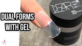 How to Dual Form Extensions With Builder Gel [upl. by Noremak]