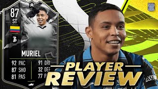 87 SHOWDOWN MURIEL PLAYER REVIEW SBC PLAYER FIFA 22 ULTIMATE TEAM [upl. by Aniad]