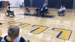 Tallmadge wheelchair basketball team vs Austintown 1 of 2 [upl. by Bunns]