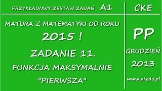 Zadanie 11 Matura z matematyki od 2015 PP Arkusz A1 CKE Funkcje Podzielność [upl. by Babb612]