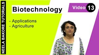 Biotechnology  NEET  Applications in Agriculture  Neela Bakore Tutorials [upl. by Kcyrred334]