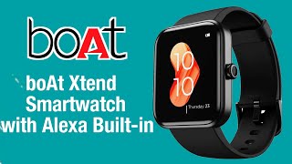 boAt Xtend Smartwatch with Alexa Builtin 169” HD Display Multiple Watch Faces Stress Monitor [upl. by Adnahcir]