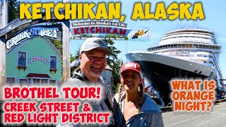 Koningsdam Holland America Cruise Port Ketchikan Alaska  Dollys House Brothel Tour  Creek St [upl. by Phillipe]