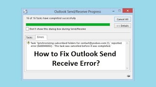 How to fix outlook send recieve error Solved outlook send recieve working disconnect issues [upl. by Yttel]