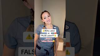 Real Labor vs False Labor birth pregnancy educational nurse newmom baby newborn [upl. by Sochor]