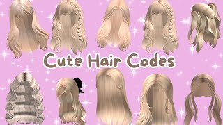 BERRY AVENUE CODES HAIR BLONDE PT1 amp BLOXBURG CODES HAIR amp ID BROOKHAVEN HAIR CODES roblox hair [upl. by Eidurt]