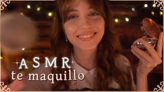 ASMR • Te maquillo en una cabaña en el bosque 🌲Cuidado facial cremas maquillaje brochas [upl. by Harrison120]