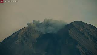 Jun 16 2024 2 Eruptions with Lava Visible at Semeru Volcano Indonesia [upl. by Margetts]