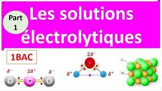 la concentration et les solutions électrolytique premier Bac SM et Sx part 1 [upl. by Adda168]