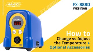 Eye On Hakko  How To Change vs Adjust the FX888D Soldering Temperature [upl. by Reeves]